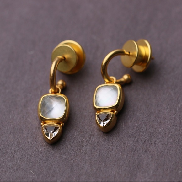 Julie Vos Aquitaine Duo Hoop & Charm Earrings - Picture 4 of 6